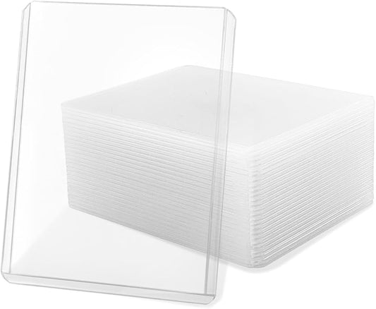Fundas Top Loader 35PT - Pack 50 Uds con Película Protectora para Cartas Pokémon, One Piece y TCG